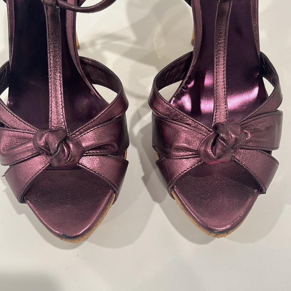 Like New Miu Miu Strappy Heels Size 38 1/2 - image 3